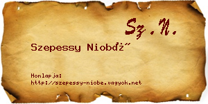 Szepessy Niobé névjegykártya